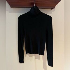 Black Zara Long Sleeve Turtleneck
